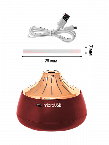 Увлажнитель воздуха для дома Огонёк OG-HOM02 Красный/золото